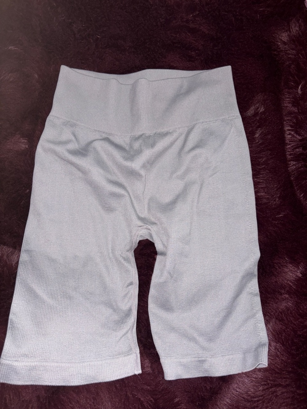 90 Degree By Reflex Light Gray Athletic Shorts